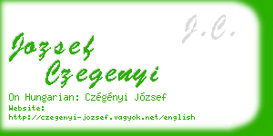 jozsef czegenyi business card