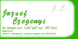 jozsef czegenyi business card
